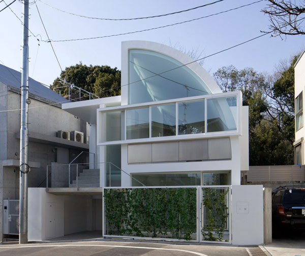 Nietypowa bryła budynku : dom jednorodzinny w Tokio 