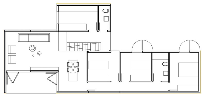 Przykład domów modułowych: Cso Arquitectura