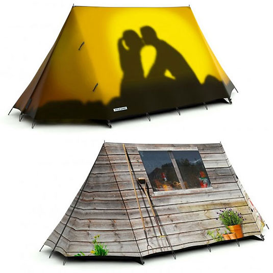 Nietypowy namiot na campingu : fieldcandy