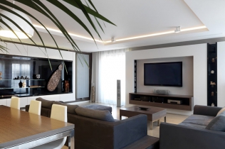 150-metrowy apartament w Warszawie: on/off architekci