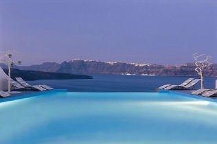 Hotel na wyspie Santorini