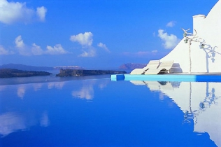 Hotel na wyspie Santorini