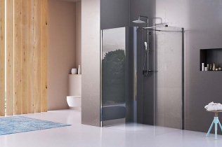 Minimalistyczne kabiny prysznicowe