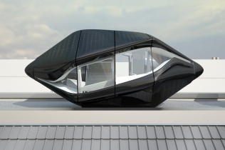 Zagospodarowanie prostego dachu : kapsuła mieszkalna od NAU