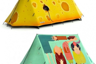 Nietypowy namiot na campingu : fieldcandy