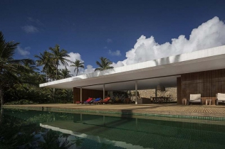 Projekt domu w otoczeniu palm - Brazylia