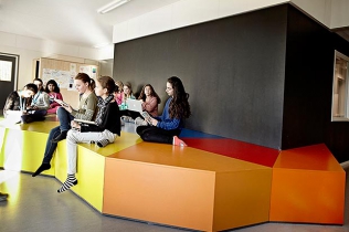 Projekt wnętrza szkoły w Sztokholmie : Vittra School