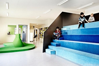 Projekt wnętrza szkoły w Sztokholmie : Vittra School