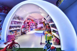 Projekt wnętrza sklepu dla dzieci