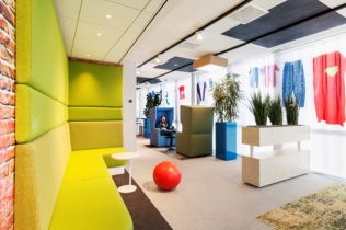 Wnętrze biura Google – Amsterdam