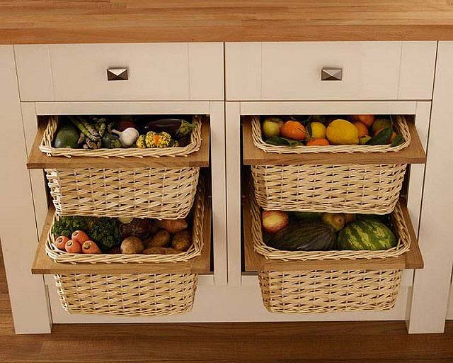Przechowywanie warzyw i owoców w kuchni – inspiracje