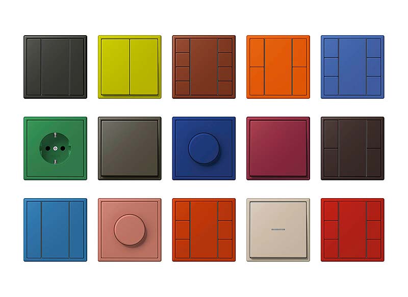 Luksusowe włączniki w designerskich kolorach